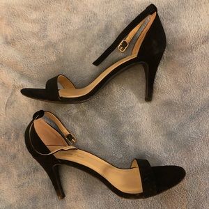 Black ankle strap size 8 heels
